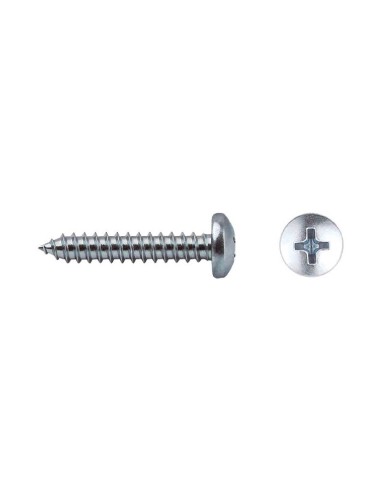 TORNILLO DIN 7981 ROSCA CHAPA CABEZA ALOMADA IMPRONTA PH  5,5X80 MM CINCADO (100 UDS/C)