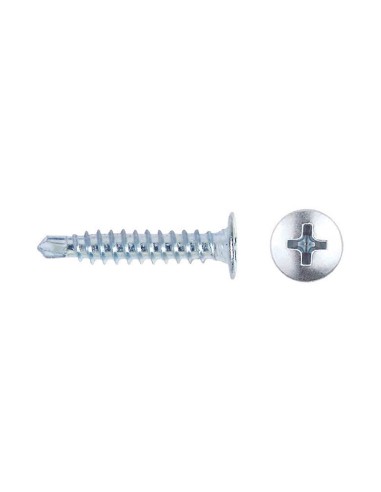 TORNILLO CET PUNTA BROCA REDUCIDA CABEZA EXTRAPLANA IMPRONTA PH  4,2X23 CINCADO (250 UDS/C)