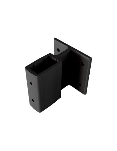 SOPORTE DE ALUMINIO 40X20 DESPLAZADO NEGRO REF 5081 