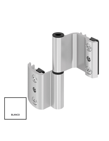 BISAGRA 40X20 REGULABLE PLETINA ZAMAK BLANCO DERECHA REF 026D01  