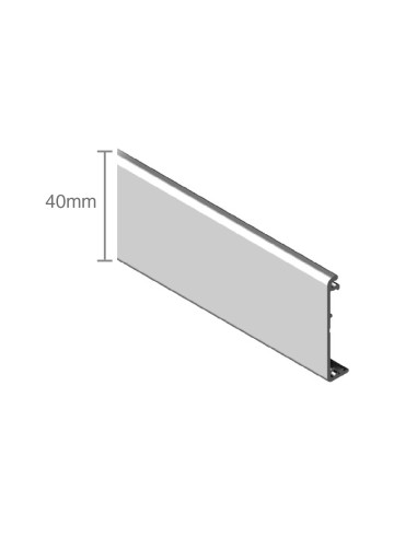 Tapeta para pinza EASY/EASY XL. Alum. Anod. Plata mate. 2m