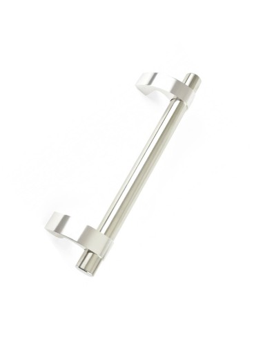 SOPORTE FIJACION SIMPLE T-42 (INCLUYE TORNILLOS Y TAPONES) INOX BRILLO ANODIZADO REF T-42