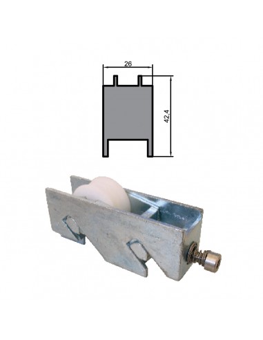 NO FUNCIONA BIEN, PEDIR COD 03180 / RUEDA S/GV-909 ZAMAK REGULABLE RODAMIENTO DE AGUJAS