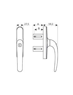 CREMONA MARTE CON LLAVE APERTURA EXTERIOR BLANCO PALA... 2