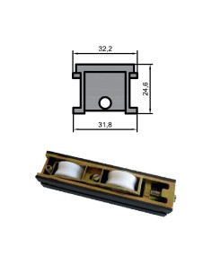 RUEDA B-3-36 ESPECIAL ZAMAK REGULABLE RODAMIENTO DE...