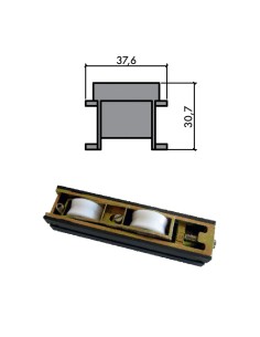 RUEDA B-3-42 ZAMAK REGULABLE RODAMIENTO DE AGUJAS  TANDEM 