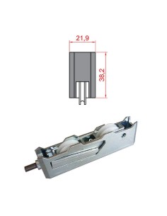RUEDA ELEVABLE INA TANDEM 200KG ZINCADO CON SELLANTE HE...