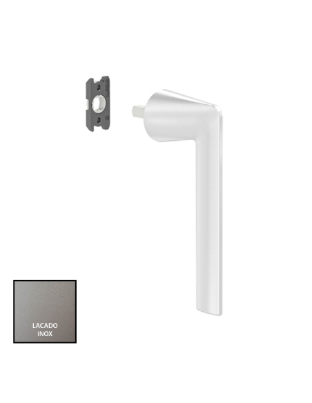 MANILLA  MINIMALISTA LAMBDA CORREDERA Y CANAL 16 (4 APOYOS) LACADO INOX REF 772893