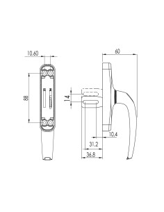 CREMONA HYDRA CON PALA CORTA LACADO INOX REF A074093 2