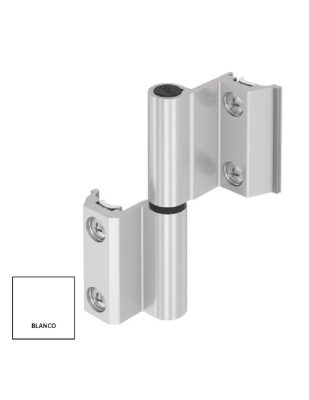 BISAGRA CARINA CE PLETINA Y EJE INOX BLANCO DERECHA REF 023D01