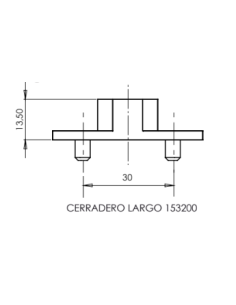 CERRADERO LARGO (13,5 MM) REF. 153200