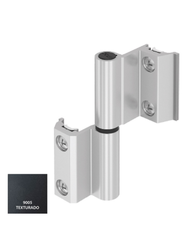 BISAGRA CARINA CE PLETINA Y EJE INOX 9005 TXT IZQUIERDA REF 023I92