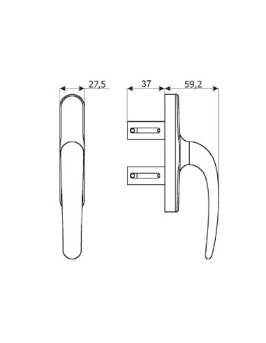 CREMONA MARTE APERTURA EXTERIOR NEGRO IZQUIERDA...