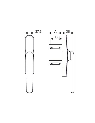 CREMONA MARTE PLANA APERTURA EXTERIOR NEGRO...