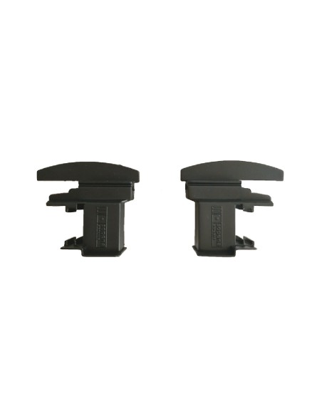 TAPA PERFIL INVERSOR V-94 CURVO NEGRA (JUEGO) REF TI V94C  (OJO NO LLEVAN AGUJERO PARA TORNILLO)