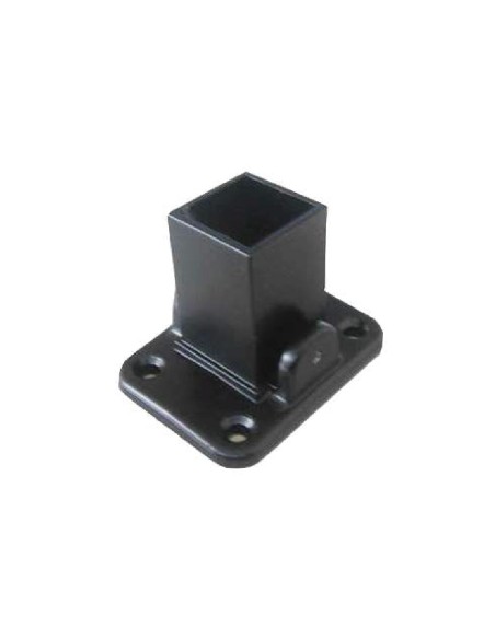 PIE DE BARANDILLA 30X30/40X40 ALUMINIO BLANCO 