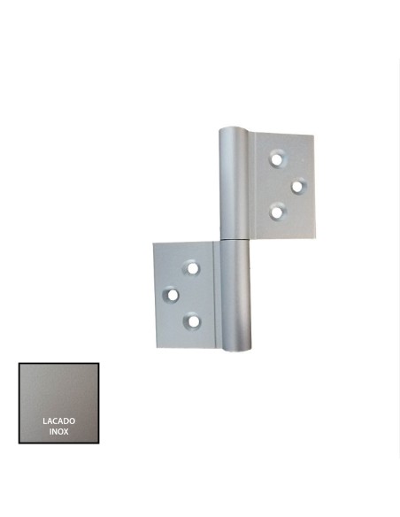 BISAGRA ANCLAJE DIRECTO EJE RECTO INOX ANOD REF D-1034