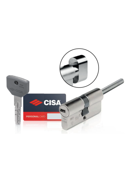 CILINDRO CON POMO 55X30 LLAVE SEGURIDAD ASIXP8 REF 1.0Q312.92.0.1200.C5