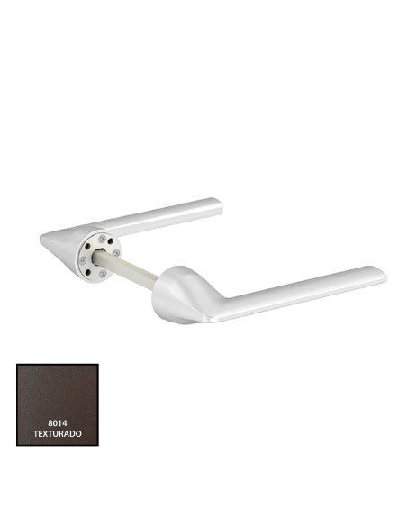 MANILLA MINIMALISTA LAMBDA RECUPERABLE (JUEGO) LACADO RAL8014TXT REF 777892