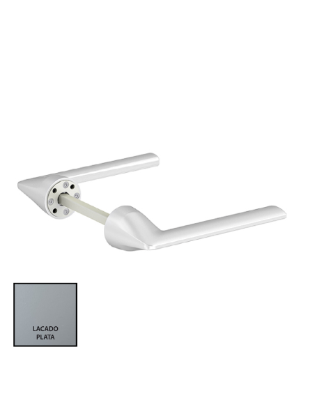 MANILLA MINIMALISTA LAMBDA RECUPERABLE (JUEGO) LACADO PLATA REF 777891
