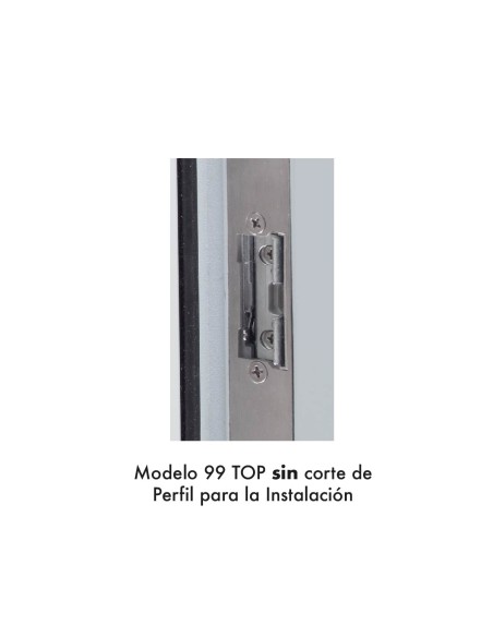 CERRADERO ABREPUERTAS ELECTRICO ESPECIAL PRECARGA  SERIE 99 PRELOAD TOP  LARGO FRENTE 25MM INOX Y MVT REF 99-1 PL ABDF TD 400/YM