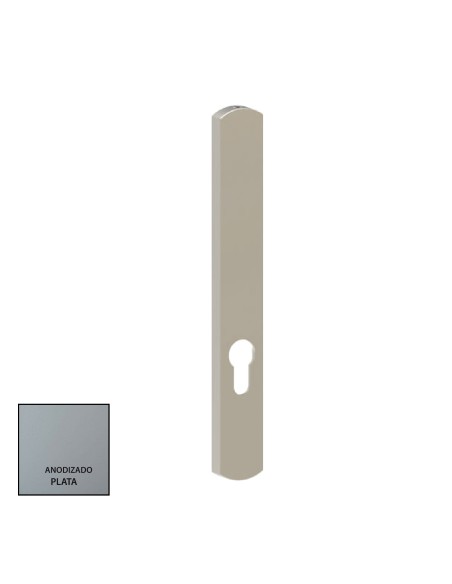 ESCUDO KLIMT CON BOCALLAVE A 85MM ANODIZADO PLATA REF EKLI-CON-PL