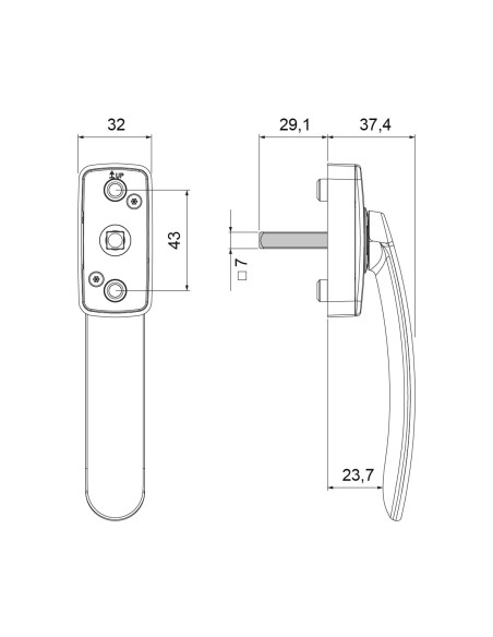 MANILLA POLARIS MULTIFUNCION CLICK SLIM LACADO INOX REF S5771S93