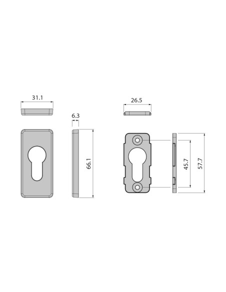 EMBELLECEDOR DELTA DE SEGURIDAD NEGRO REF 050807702