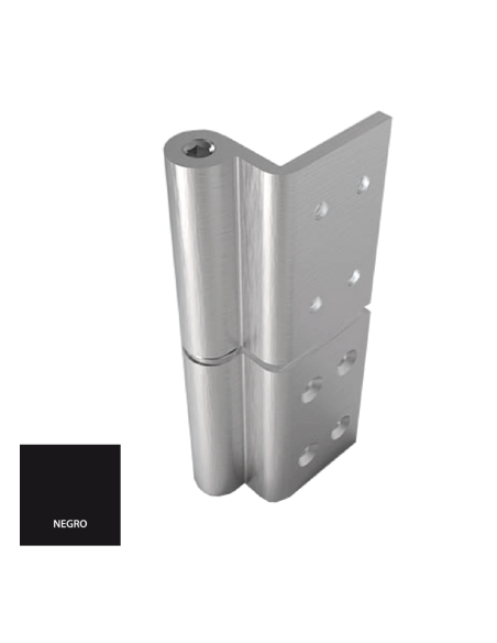 BISAGRA ANCLAJE DIRECTO EJE DESPLAZADO NEGRO DERECHA REF 412-3