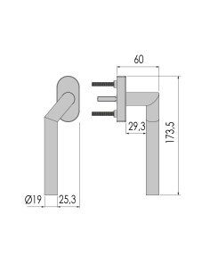MANILLA KAIROX RR MULTIFUNCION ACODADA IZQUIERDA AISI 304... 2