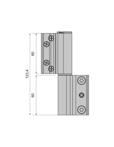 BISAGRA ACRUX  CANAL 16  BLANCO IZQUIERDA REF...