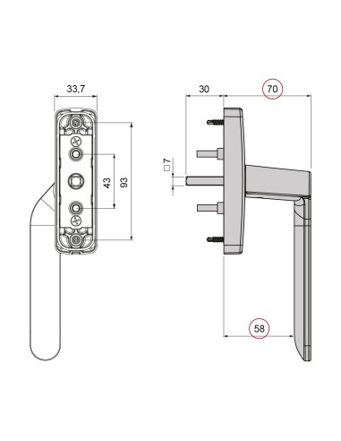MANILLA ALTAIR  MULTIFUNCION ACODADA REFORZADA...