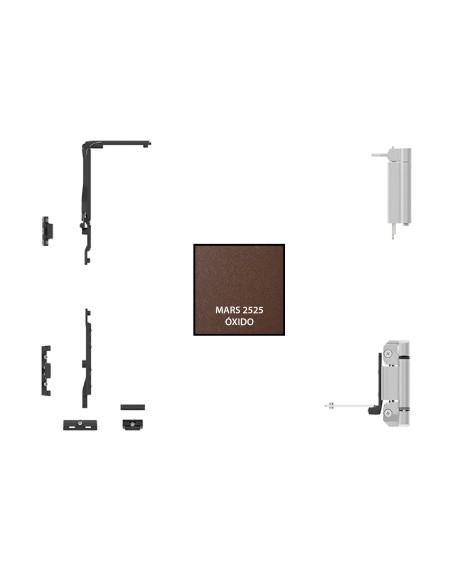 KIT BASE OSCILOBATIENTE CLASSIC SIN CREMONA  CIERRE AL INVERSOR  MARS 2525 REF B113393