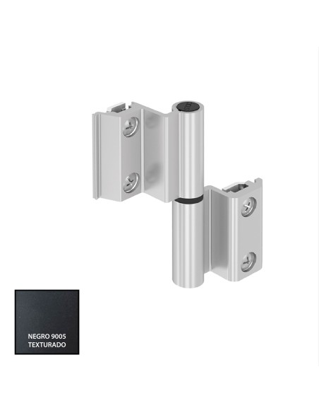 BISAGRA CARINA 3  HOJA CE PLETINA Y EJE INOX 9005 TXT REF 014D92