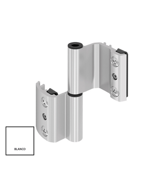 BISAGRA 40X20 REGULABLE PLETINA ZAMAK BLANCO IZQUIERDA REF 026I01 