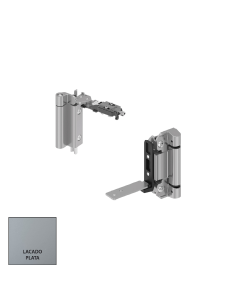 BISAGRA HOJA PASIVA (JUEGO) LACADO PLATA REF B111491