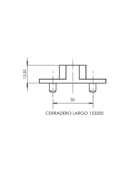CERRADERO LARGO (13,5 MM) REF. 153200