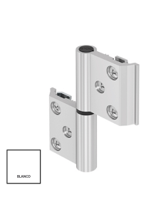 BISAGRA MALLORQUINA CANAL CENTRADO BLANCO DERECHA REF...