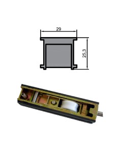 RUEDA B-3-3 ESPECIAL ZAMAK REGULABLE RODAMIENTO DE AGUJAS...