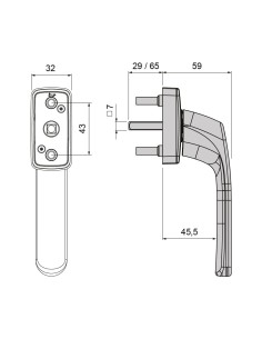 MANILLA POLARIS MULTIFUNCION CLICK CON LLAVE LACADO INOX... 2