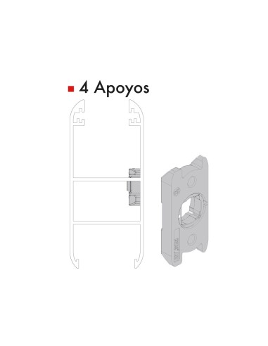 MANILLA MINIMALISTA DELTA CORREDERA Y CANAL 16...