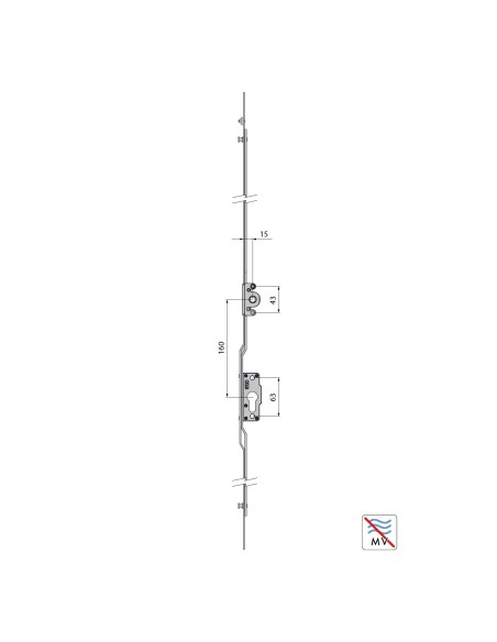 MULTIPUNTO AGUJA 15MM CON LLAVE L1600 REF P05231600