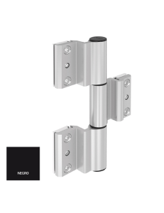 BISAGRA ACRUX FR  CANAL CENTRADO  3 PALAS NEGRO REF P030D02