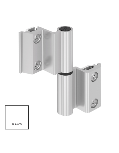 BISAGRA CARINA CE  REGULABLE  PLETINA Y EJE INOX BLANCO...
