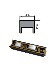 RUEDA B-3 ZAMAK REGULABLE RODAMIENTO DE AGUJAS  TANDEM 