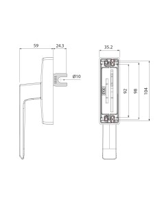 CREMONA DELTA OSCILO LACADO INOX REF 700193 2