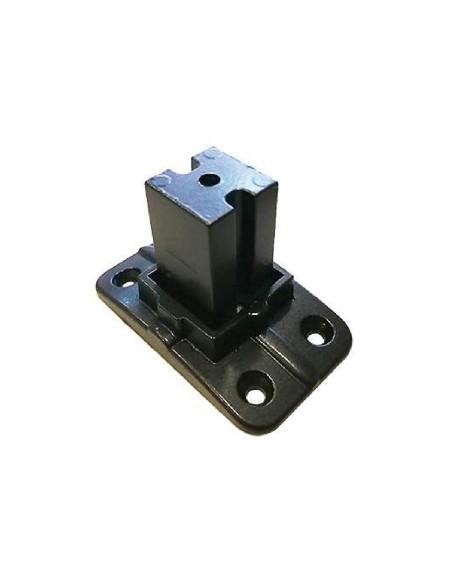 PIE DE BARANDILLA 30X30 RECTANGULAR NEGRO REF 508