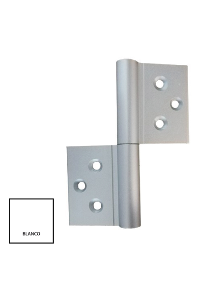 BISAGRA ANCLAJE DIRECTO EJE RECTO BLANCO REF D-1034