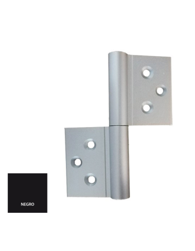 BISAGRA ANCLAJE DIRECTO EJE RECTO NEGRO D-1034