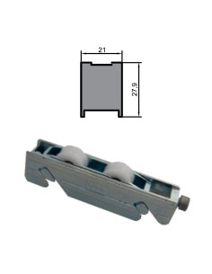 RUEDA S/AL-14 ZAMAK REGULABLE RODAMIENTO DE AGUJAS  DOBLE 